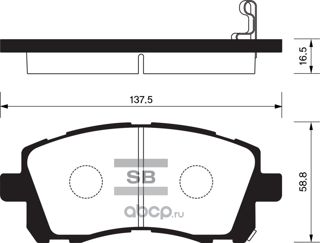 Колодки тормозные передние SUBARU FORESTER -02IMP