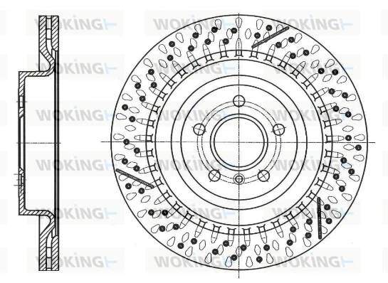 Диск тормозной MERCEDES-BENZ (арт. a1664230512)