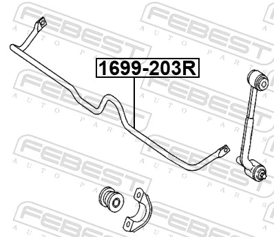 Стабилизатор подвески MERCEDES-BENZ (арт. a2033261265)