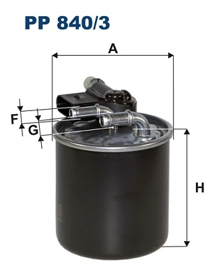 Фильтр топливный FILTRON (арт. pp840/3)
