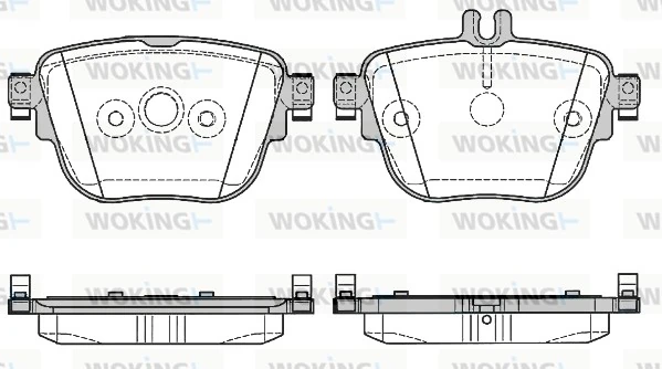 Комплект колодок тормозных 4шт MERCEDES-BENZ (арт. a0004207903)