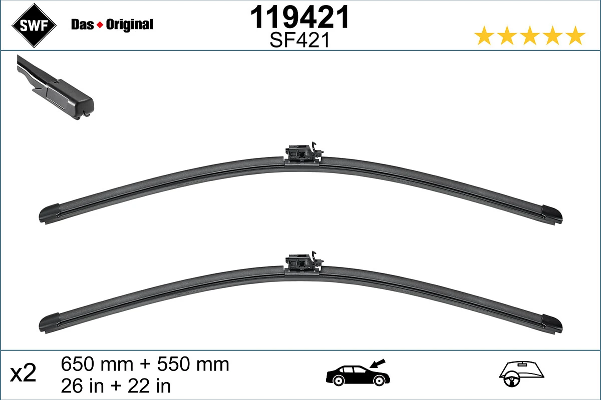 Комплект щеток стеклоочистителя 2шт MERCEDES-BENZ (арт. a1678209201)