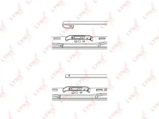 Щетка стеклоочистителя каркасная графит 400 mm LYNX AUTO (арт. 400l)