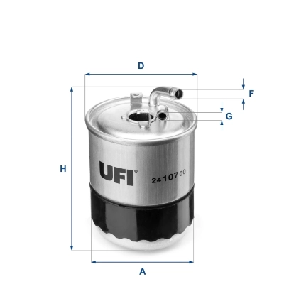 Фильтр топливный UFI (арт. 24.107.00)