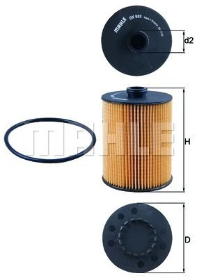 Фильтр масл. (элемент) ECO MANN (арт. hu8009z)