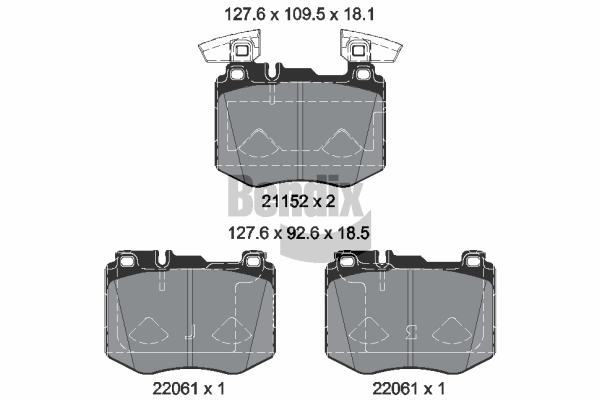 Комплект колодок тормозных 4шт MERCEDES-BENZ (арт. a0004208503)