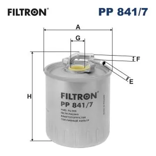 Фильтр топливный FILTRON (арт. pp841/7)