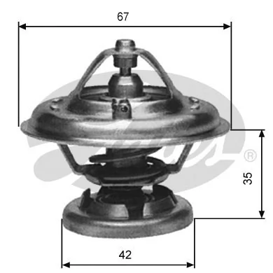 Термостат 7412-10210 GATES (арт. th12685g1)