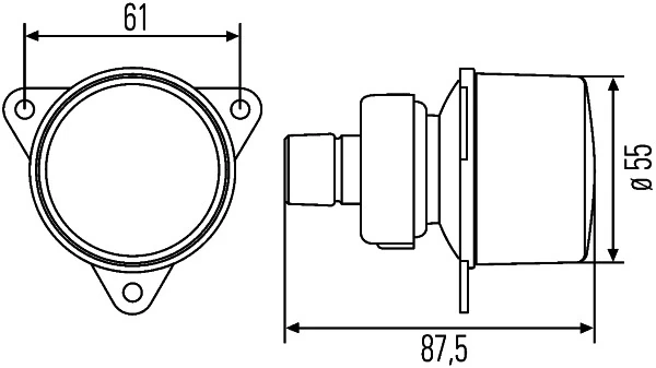 Указатель поворота L/R HELLA (арт. 2ba008221-001)