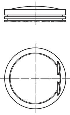 Поршень dm.90.90x1.5x3.0x1.75 +0.50 Цена за 1 шт NURAL (арт. 87-109107-00)