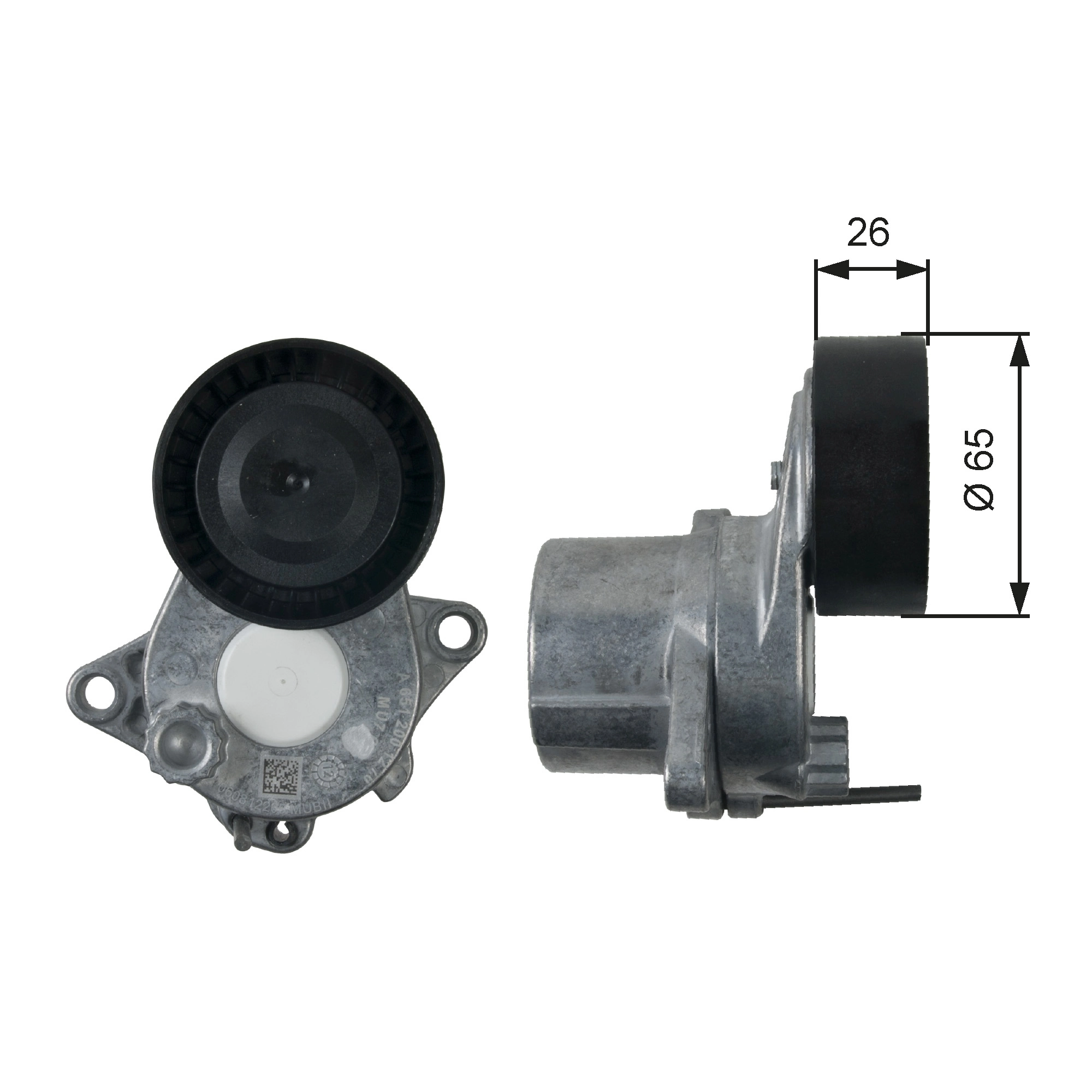 Натяжитель поликлин.ремня с роликом 7808-21597 GATES (арт. t39197)