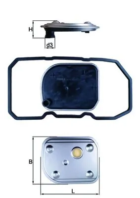 Фильтр гидравлический MAHLE, артикул hx 158d
