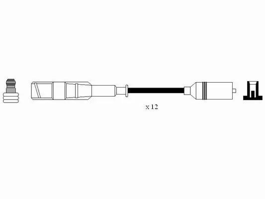 Высоковольт.провода ком/кт NGK (арт. 0758)