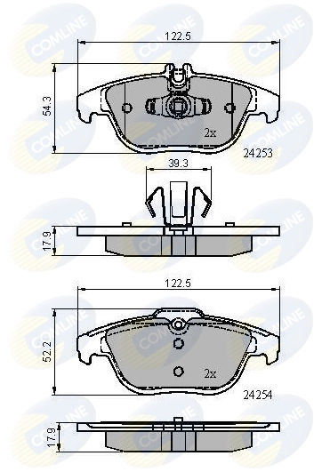 Комплект колодок тормозных 4шт MERCEDES-BENZ (арт. a0004200805)