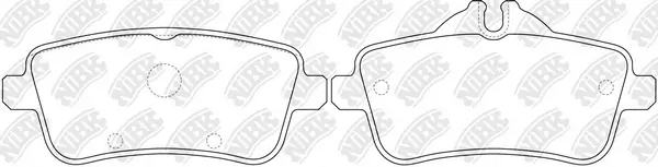 Комплект колодок тормозных MERCEDES-BENZ (арт. a0004206704)