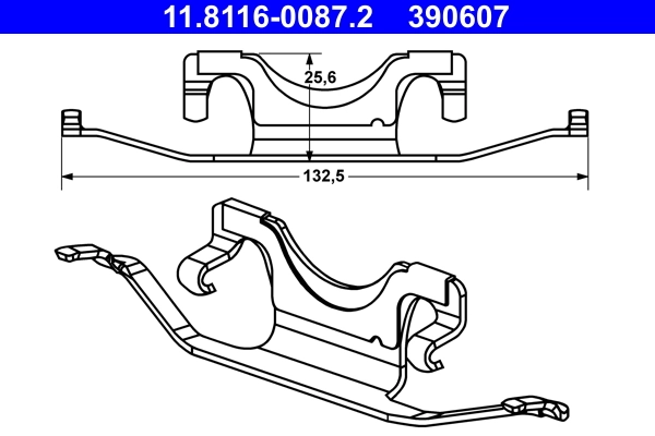 Пружина суппорта тормозного MERCEDES-BENZ (арт. a0014212391)