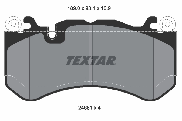Комплект колодок тормозных 4шт MERCEDES-BENZ (арт. a0074206520)