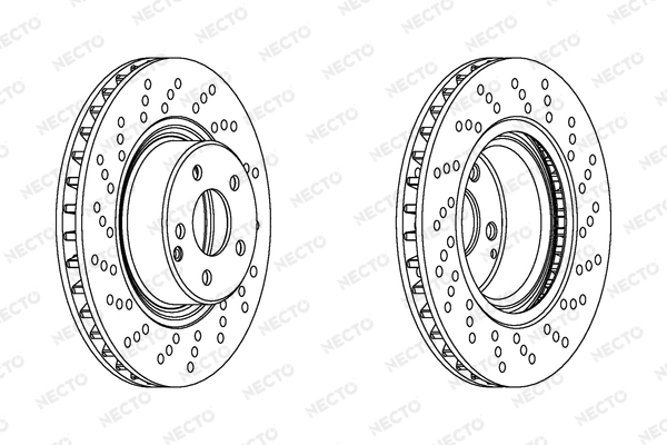 Диск тормозной MERCEDES-BENZ, артикул a2204212512  64