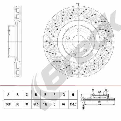 Диск тормозной MERCEDES-BENZ, артикул a2214211812  07