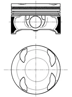 Группа поршневая MERCEDES-BENZ (арт. a2740302317)