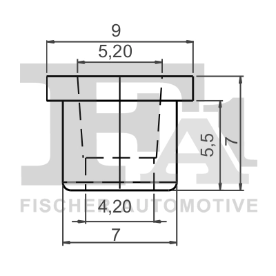 Наконечник крепления эмблемы BMW (арт. 51141807495)
