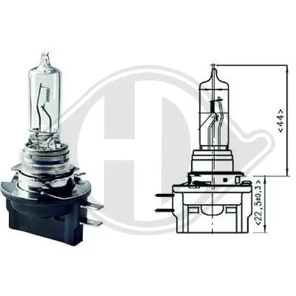 Лампа H9B 12V (65W) PGJY-5 OSRAM (арт. 64243)