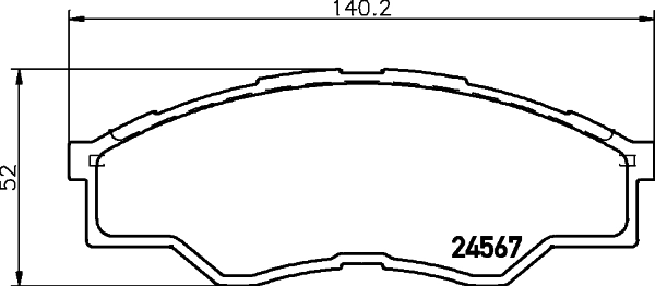колодки HELLA (арт. 8db355013471)