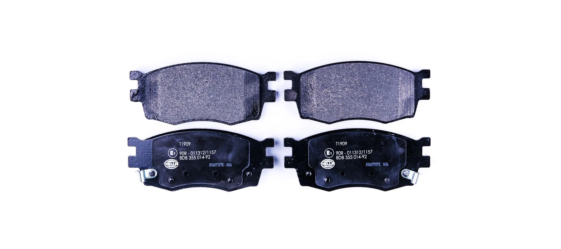 Комплект тормозных колодок, дисковый тормоз HELLA (арт. 8db355014921)