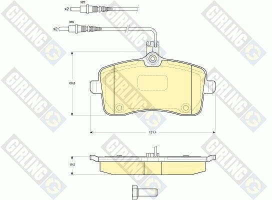 Тормозные колодки дисковые HELLA (арт. 8db355016261)