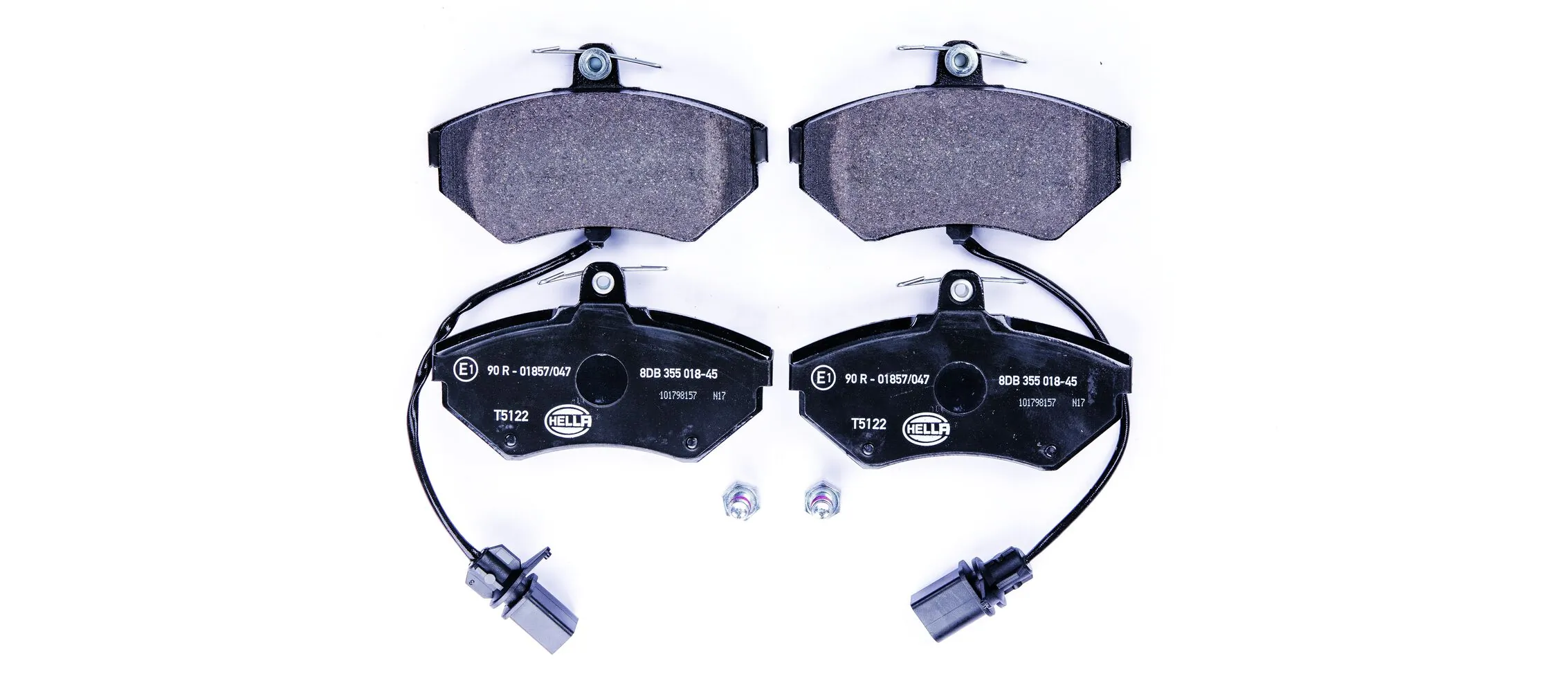Комплект тормозных колодок HELLA (арт. 8db355018451)