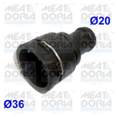 Фланец системы охлаждения Audi A3 (8P1)  Seat Leon  VW Golf VII MEAT&DORIA (арт. 93245)