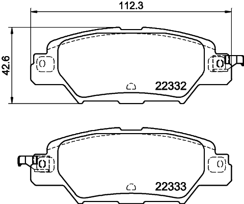 колодки дисковые задние Mazda CX-5 15-16 SANGSIN (арт. sp1860)