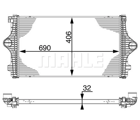 Интеркулер MERCEDES-BENZ (арт. a9095010500)