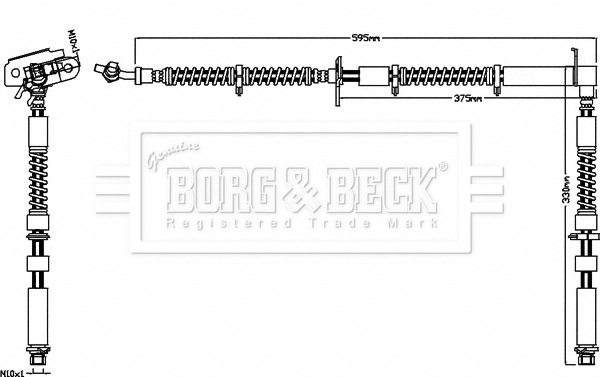 Шланг тормозной передний левый RRS 05-13 LAND ROVER (арт. lr058020)