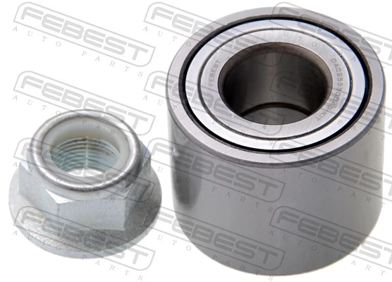 К-кт подшипника ступицы колеса (+ гайка) FEBEST (арт. dac25550043-kit)