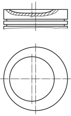 Поршень dm.82.90x1.5x1.75x3 +0.50 Цена за 1 шт MAHLE (арт. 0020301)