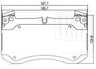 Колодки тормозные передние TRIALLI, артикул pf 2252