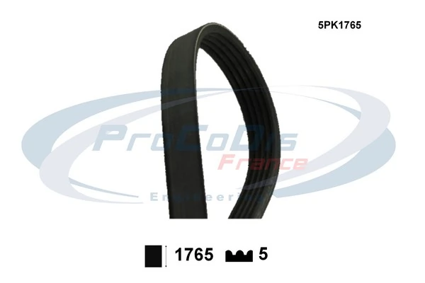 Ремень поликлиновый 5PK1765 TRUCKTEC (арт. 02.19.326)