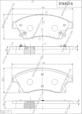 Колодки тормозные передние DELCOPARTS (арт. 19372197)