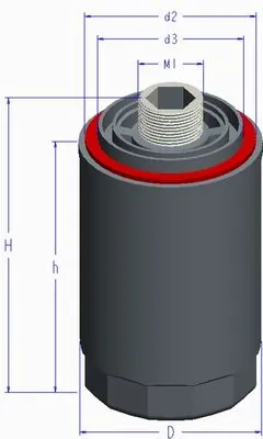 Фильтр масляный 06J115403Q (Оригинал MAHLE) MAHLE/KNECHT (арт. oc1022)