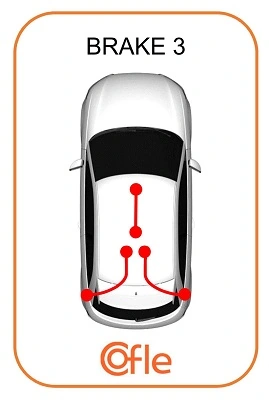 Трос ручного тормоза FORD FOCUS перед. COFLE (арт. 92105385)