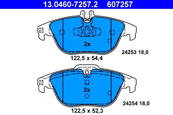 Колодки торм.зад. ATE (арт. 13-0460-7257-2)