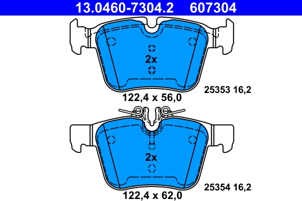 Колодки торм.зад. ATE (арт. 13-0460-7304-2)