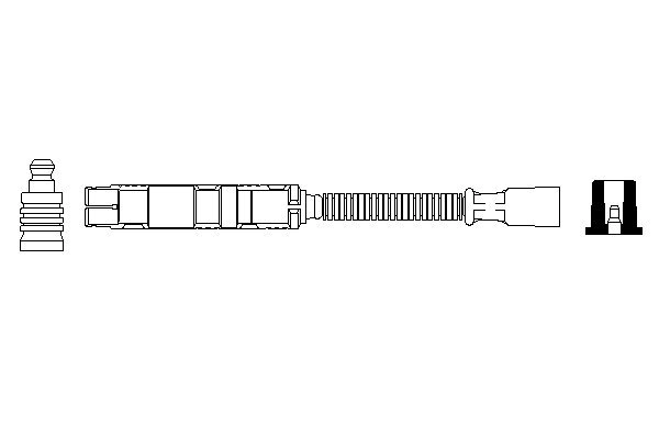 Провод высоковольтный BOSCH (арт. 0356912952)
