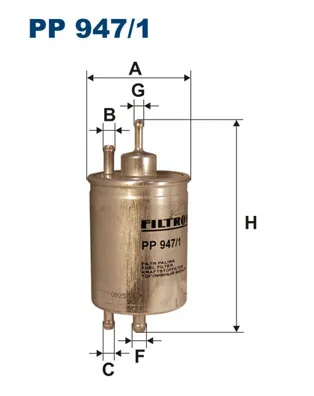 Фильтр топливный FILTRON (арт. pp947/1)