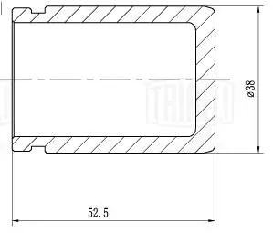 Поршень суппорта зад. d=38мм TRIALLI (арт. rcf 032007p)