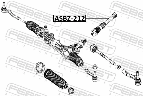 Вал карданный рулевой нижний FEBEST (арт. asbz-212)